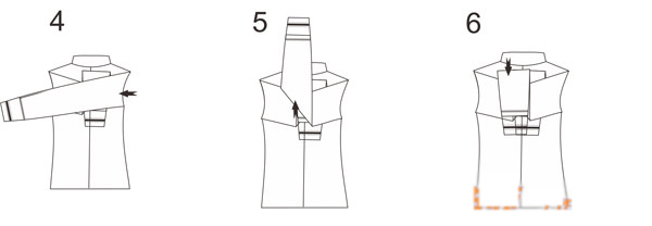 長短袖襯衫折疊方法圖解2